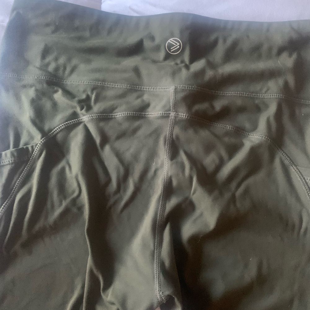 Savvi forest green leggings